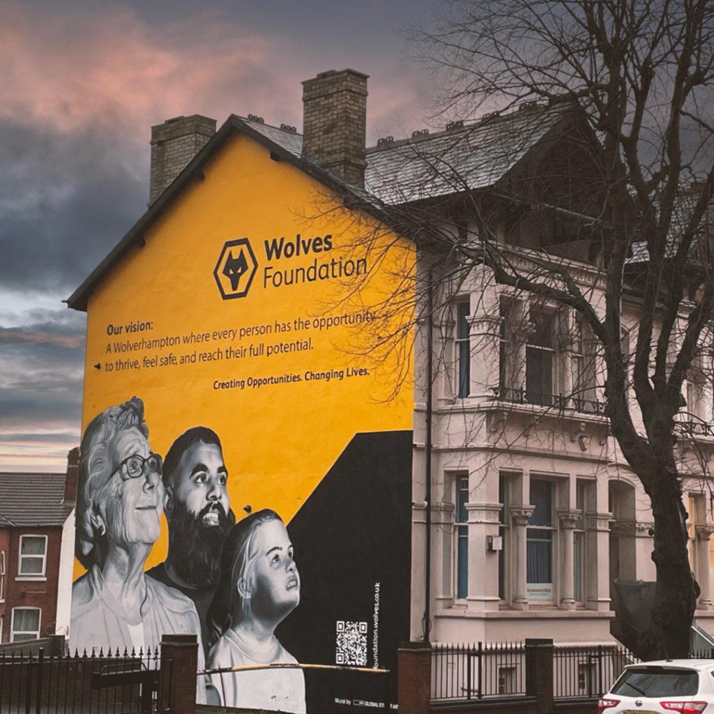 Wolves Foundation wall mural